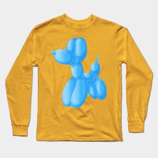 Blue Poodle Long Sleeve T-Shirt
